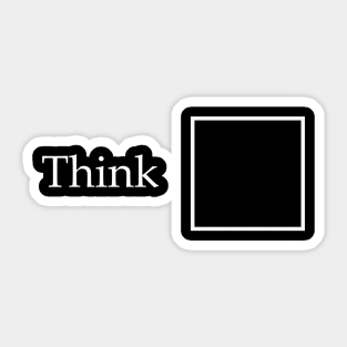 Think Outside the Box Sticker